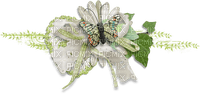 Cluster Flower Lace Bow Butterfly  Leaves - png gratuito