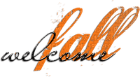 soave text autumn welcome  black orange - δωρεάν png