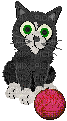 Petz Cat With Yarn - Bezmaksas animēts GIF
