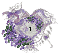 Heart with Lock And Key - png gratuito