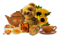 dolceluna bear deco brown honey spring - PNG gratuit