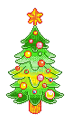pixel art christmas tree - zdarma png