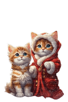 chats hiver - PNG gratuit