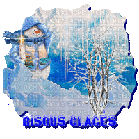 bisous glacés - GIF animé gratuit