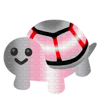 Demigirl Pride emoji turtle - Free PNG