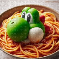 Yoshi Spaghetti - bezmaksas png