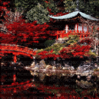 Red Japanese Background - Nemokamas animacinis gif