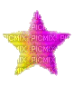 multicolore image encre animé néon étoile scintillant brille ornement coin edited by me - GIF animasi gratis