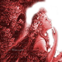 Y.A.M._Fantasy girl Josephine Wall red - gratis png