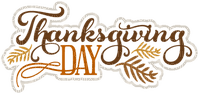 Tanksgiving Day.Text.Brown.Deco.Victoriabea - δωρεάν png