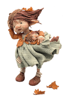 gnome child autumn gnome enfant automne - PNG gratuit