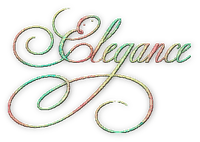 soave text elegance pink green yellow - PNG gratuit