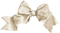sepia white bow beige - 無料png