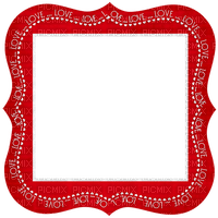 Frame.Love.Text.Hearts.White.Red - PNG gratuit