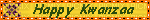 happy kwanzaa blinkie orange yellow - GIF animasi gratis