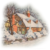 casa invierno  dubravka4 - PNG gratuit