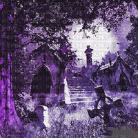 soave background animated gothic cemetery purple - Gratis geanimeerde GIF