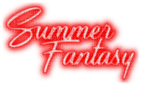 Summer Fantasy.Text.Red - By KittyKatLuv65 - gratis png
