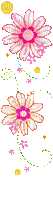 fleurs roses - GIF animate gratis