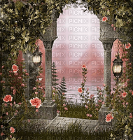 Rena Vintage pink Grün Hintergrund - 免费PNG