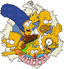 Famille Simpson - GIF animé gratuit