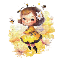 ♡§m3§♡ kawaii yellow fairy bee cute - ilmainen png