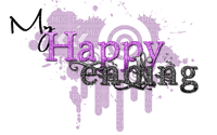 Happy Ending.Text.purple.Deco.Victoriabea - gratis png