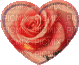 Coeur Irena glitter gif image deco animé rose