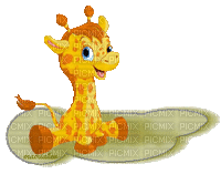 petite girafe - GIF animé gratuit
