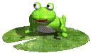 frog - GIF animado gratis
