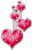 Ladybird - Pink hearts - Gratis animerad GIF