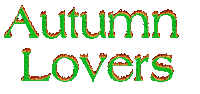 Kaz_Creations Animated Text Autumn Lovers - Gratis animeret GIF