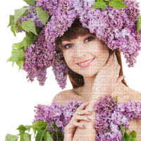 Spring Lilac Woman - PNG gratuit