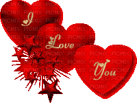 coeur I Love You 1 - GIF animado gratis