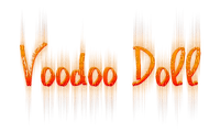 soave text voodoo doll gothic orange - δωρεάν png
