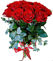 Róża czerwona bukiet2 - Kostenlose animierte GIFs