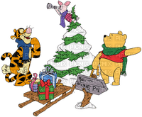 Winnie pooh Christmas - bezmaksas png