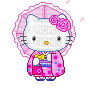 Hello Kitty Kimono (Unknown Credits) - 無料のアニメーション GIF