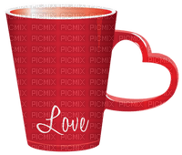 Kaz_Creations Valentine Deco Love Hearts Text Mug Cup - PNG gratuit