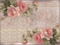 bg-rosa-blommor - PNG gratuit
