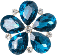 Diamond Flower Light Blue - By StormGalaxy05 - png ฟรี
