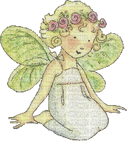 fairy, green, angel - Ingyenes animált GIF