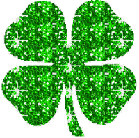 Four Leaf Clover, glitter , four , leaf , clover , nature , animation , st  , patricks - Free animated GIF - PicMix