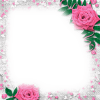 Frame.Roses.White.Pink - KittyKatLuv65 - png gratuito