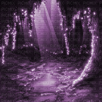 Y.A.M._Fantasy forest background purple - Darmowy animowany GIF