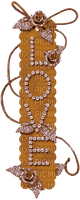 Text.Love.Roses.Brown - ilmainen png