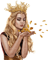 Woman Gold Leaf - Bogusia - besplatni png