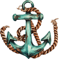 ♡§m3§♡ anchor coastal summer blue - zdarma png