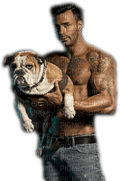 Kaz_Creations Man Homme Dog Pup Dogs - besplatni png