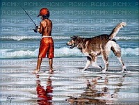 child with dog bp - Free PNG